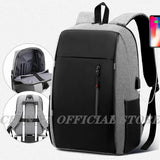 Men's Waterproof Business Laptop Backpack USB Charge Bagpack