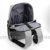 Men's Waterproof Business Laptop Backpack USB Charge Bagpack