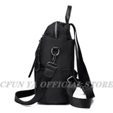 Women's Summer Backpack Oxford Waterproof Travel Shoulder Bag