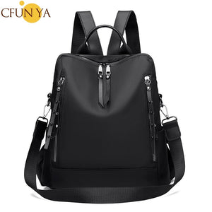 Women's Summer Backpack Oxford Waterproof Travel Shoulder Bag