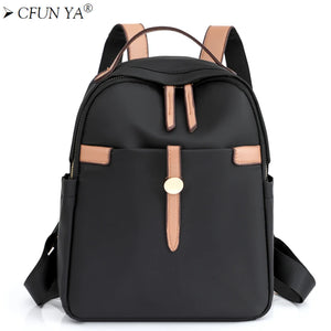 Nylon Anti-Theft Women Mini Backpack School Bags