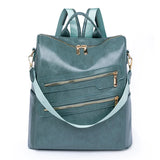 Women Backpack Soft Leather Student Schoolbag Travel Bagpack Rucksack