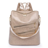 Women Backpack Soft Leather Student Schoolbag Travel Bagpack Rucksack