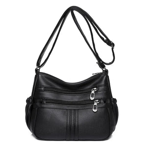 Women's Soft Leather Handbags Messenger Tote Bag
