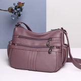 Women's Soft Leather Handbags Messenger Tote Bag