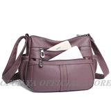 Women's Soft Leather Handbags Messenger Tote Bag
