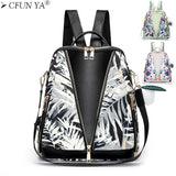 Women Bagpack Waterproof Oxford Travel Backpack Handbag Anti-Theft Shoulder Bag