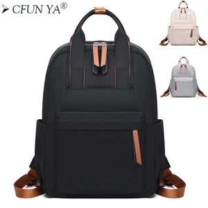 Nylon Women's Backpack 14 Inch Bagpack for Teen Girls