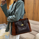 CGCBAG Women Shoulder Bag PU Leather Large Capacity Crossbody Bags