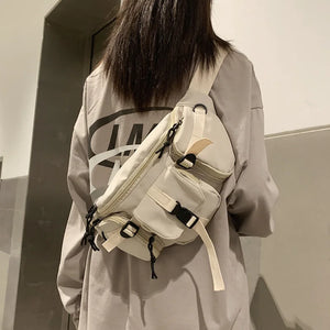 Waterproof Outdoor Waist Bag Women Large Capacity Crossbody Bags