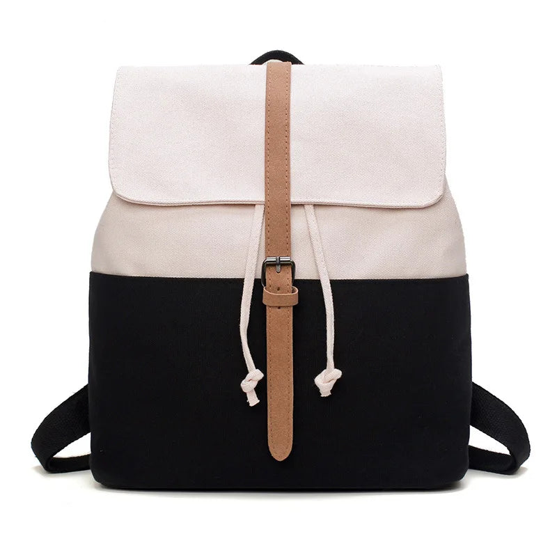 Canvas Student School Bag Casual Harajuku Shopper Backpack Female