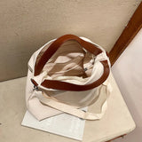 Large Capacity Canvas Handbag for Women Tote Bag with Crossbody Strap