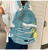 CGCBAG Reflective Strip School Backpack For Teenager Girls Large Capacity Women