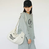 Canvas Shoulder Bag Large Capacity Messenger Handbag