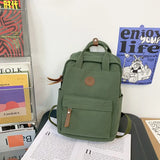 Canvas School Backpack for Students Female