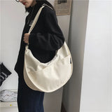 Large Capacity Women Shoulder Bag Waterproof Nylon Crossbody Shopper Bag