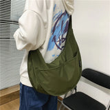 Large Capacity Women Shoulder Bag Waterproof Nylon Crossbody Shopper Bag