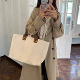 Canvas Tote Bag Female Shoulder Bag Shopper