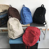 Large Capacity Canvas Backpack For Students Female Travel School Bags
