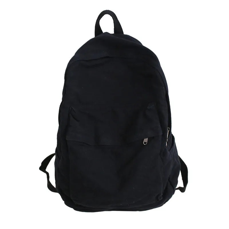Large Capacity Canvas Backpack For Students Female Travel School Bags