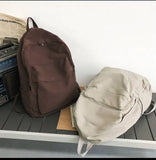 Large Capacity Canvas Backpack For Students Female Travel School Bags