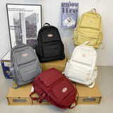 Large Capacity Women Backpack Waterproof Nylon Travel School Bag
