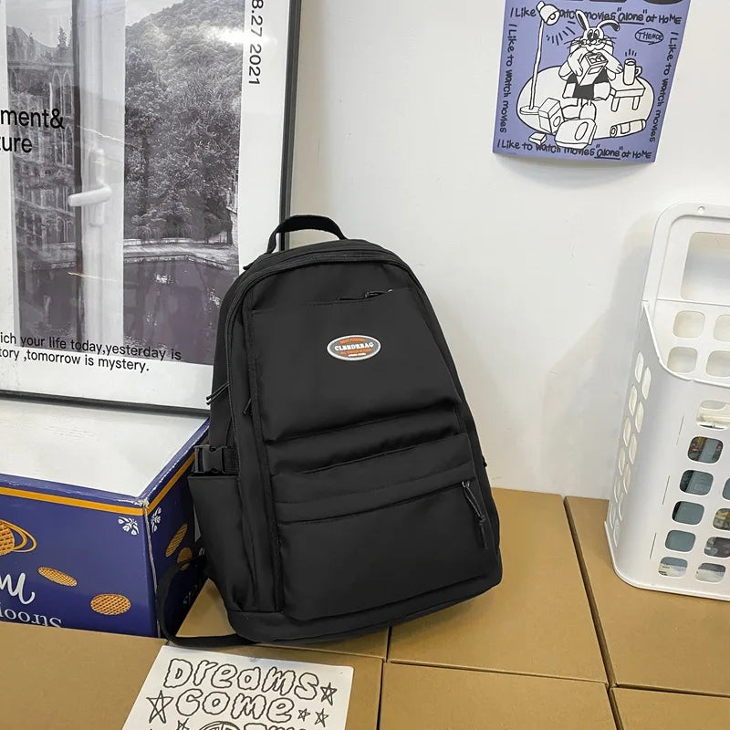 Large Capacity Women Backpack Waterproof Nylon Travel School Bag