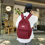 Large Capacity Women Backpack Waterproof Nylon Travel School Bag