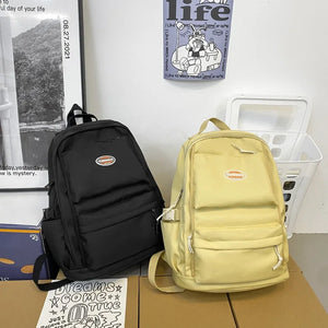 Large Capacity Women Backpack Waterproof Nylon Travel School Bag