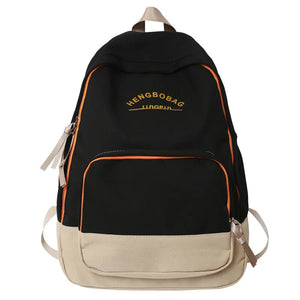 CGCBAG School Backpack For Teenager Girls Preppy Style Women Nylon