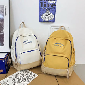 CGCBAG School Backpack For Teenager Girls Preppy Style Women Nylon