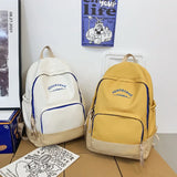 CGCBAG School Backpack For Teenager Girls Preppy Style Women Nylon