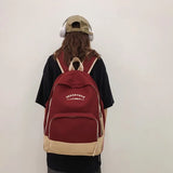 CGCBAG School Backpack For Teenager Girls Preppy Style Women Nylon