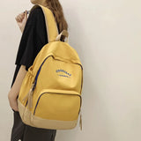 CGCBAG School Backpack For Teenager Girls Preppy Style Women Nylon