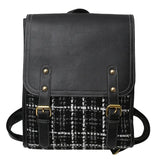 CGCBAG Women Leather College Style School Backpack Laptop Bag