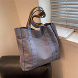 CGCBAG Canvas Shoulder Bag Large Capacity Beach Tote Solid Female Handbags