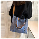 CGCBAG Canvas Shoulder Bag Large Capacity Beach Tote Solid Female Handbags