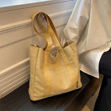 CGCBAG Canvas Shoulder Bag Large Capacity Beach Tote Solid Female Handbags