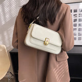 CGCBAG Vintage Square Women Shoulder Bag High PU Leather Messenger Bag