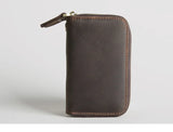 Vintage Leather Key Case Wallet with 6 Key Holder