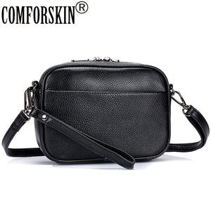 Cowhide Leather Women's Flap Bag Messenger Bag