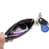 European Style Oil Wax Leather Coin Purse Key Wallets