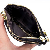 European Style Oil Wax Leather Coin Purse Key Wallets