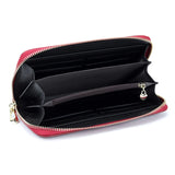 Cowhide Leather Long Embossing Wallet For Women
