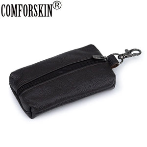 Cowhide Leather Key Wallet Key Chain Holder Men