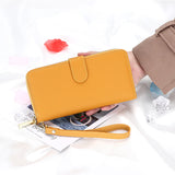 Full Leather Wallet Women's Long Wallet Clutch Bag