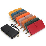 Full Leather Wallet Women's Long Wallet Clutch Bag