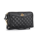 Bee Print Zipper Clutch Wallet for Women