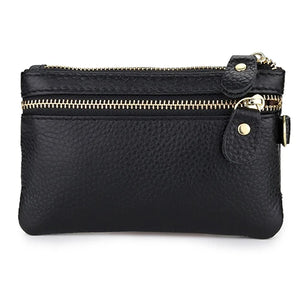 Leather Key Wallet Men & Women Car Key Bag Women Housekeepers Key Holder