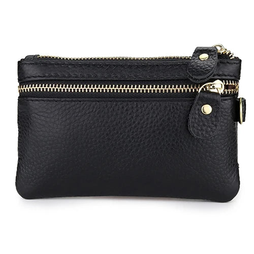 Leather Key Wallet Men & Women Car Key Bag Women Housekeepers Key Holder
